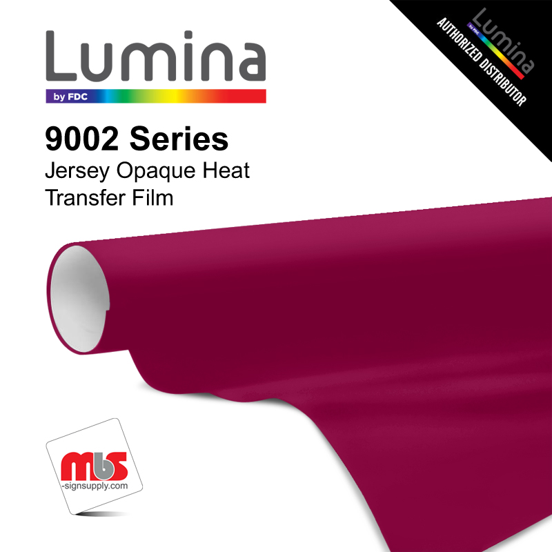 15'' x 5 Yards Lumina® 9002 Matte Burgundy 2 Year Unpunched 6.5 Mil Heat Transfer Vinyl (Color code 012)